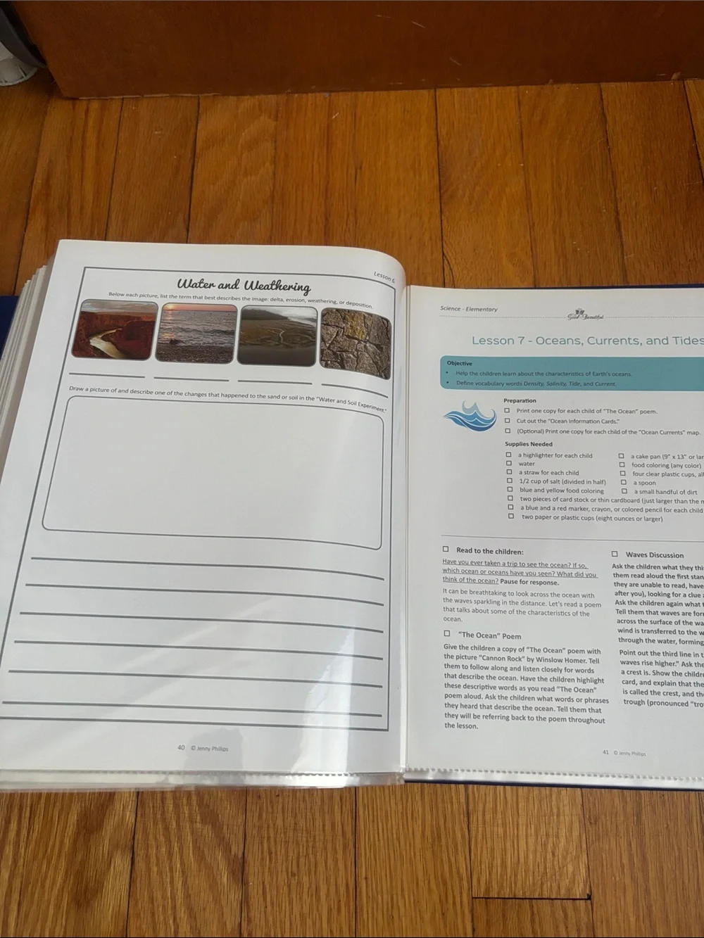 The Good and The Beautiful Water & Our World Curriculum Unit Study.